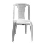 Silla Plástica sin Brazos Praga Blanca