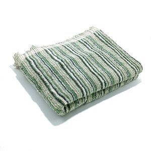 Toalla de Baño Lineas Verde 70x145 Cm