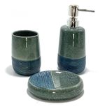 Set de 3 Accesorios para Baño Color Azul