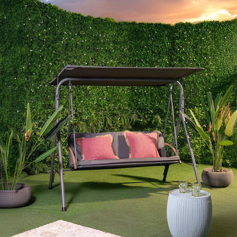 Sillón Columpio de Exterior Lira Gris Oscuro