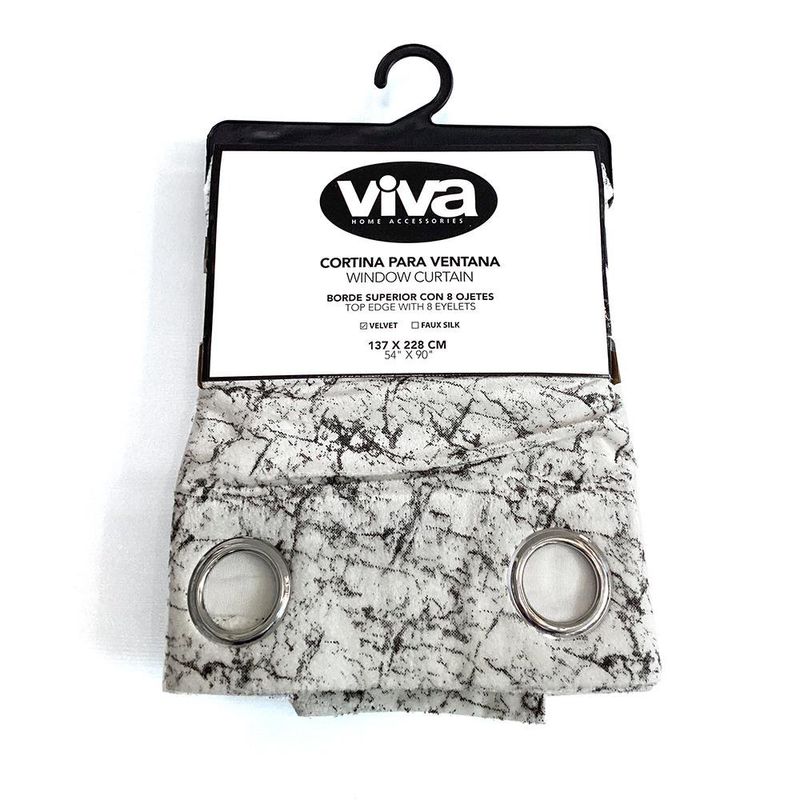 Cortina para Ventana Velvet Blanco 137 x 228 Cm