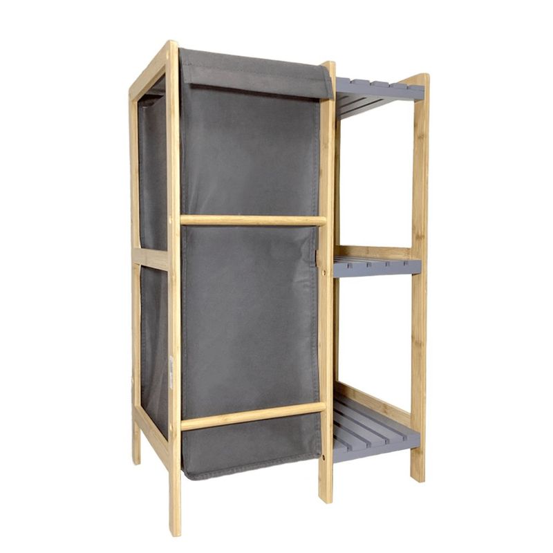Organizador de Bambú Natural para Lavandería