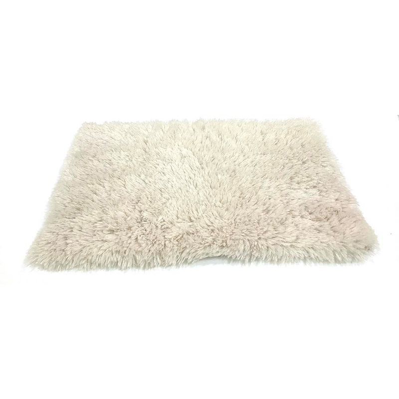 Alfombra Teddy Color Crema de 50 x 80 Cm