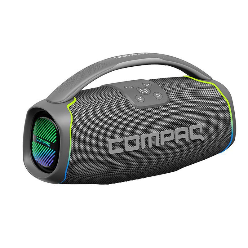 Bocina Portátil CMQ de 50 W Color Gris y Rojo