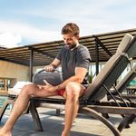 Bocina Portátil CMQ de 50 W Color Gris y Rojo