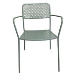 Silla Sandy con Brazos Acero Verde