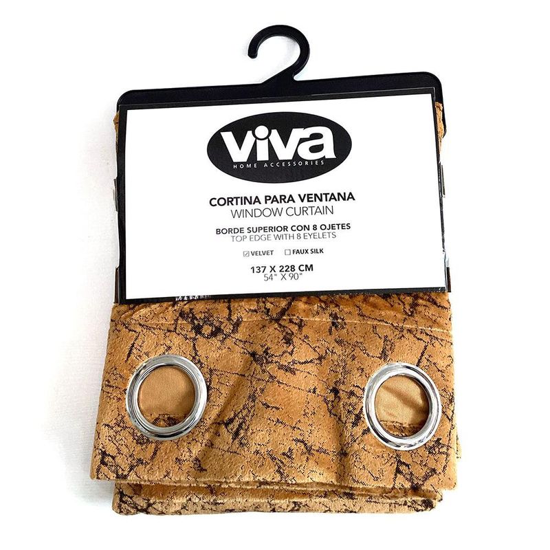 Cortina para Ventana Velvet Taupe 137 x 228 Cm