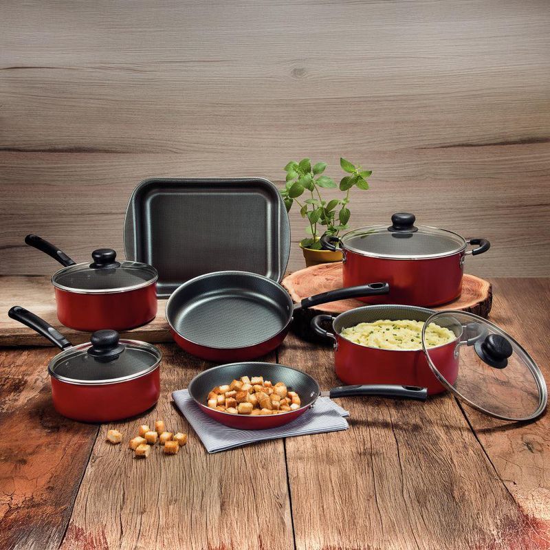Batería de Cocina Versalhes Roja 7 Pzas
