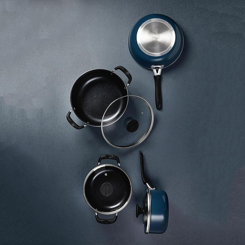 Batería de Cocina Tunis Azul 4 Pzas