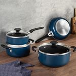 Batería de Cocina Tunis Azul 4 Pzas