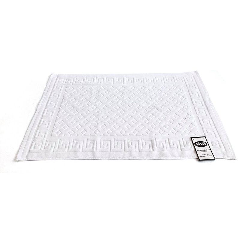 Alfombra de Baño Blanco 50x80 Cm