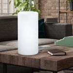 Lámpara de Mesa Vidrio Opal Geo