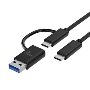 Cable USB-C a USB-C con Adaptador Dongle USB-A