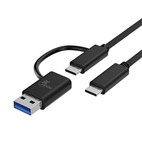 Cable USB-C a USB-C con Adaptador Dongle USB-A