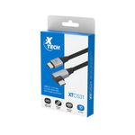 Cable Trenzado USB-C a USB-C con Conector en L