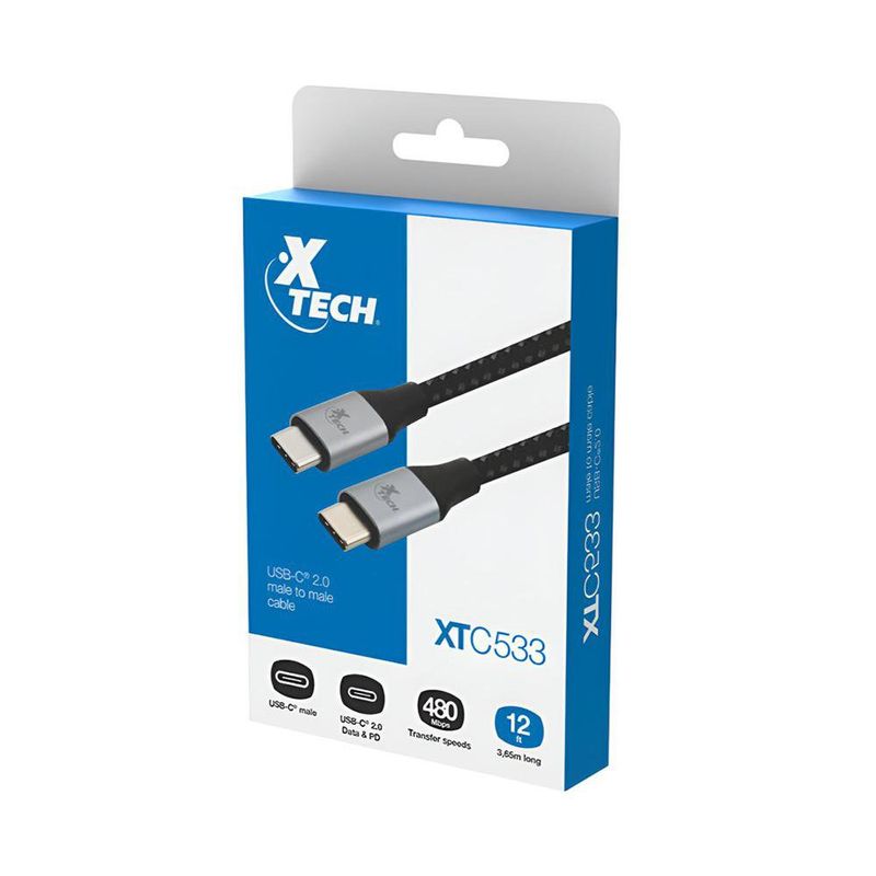 Cable Trenzado USB-C a USB-C
