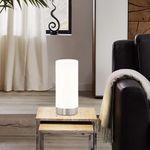 Lámpara de Mesa Táctil Blanca Damasco