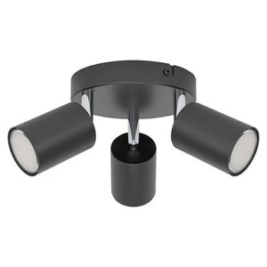 Lámpara Spot Reciso Negra de 3 Luces