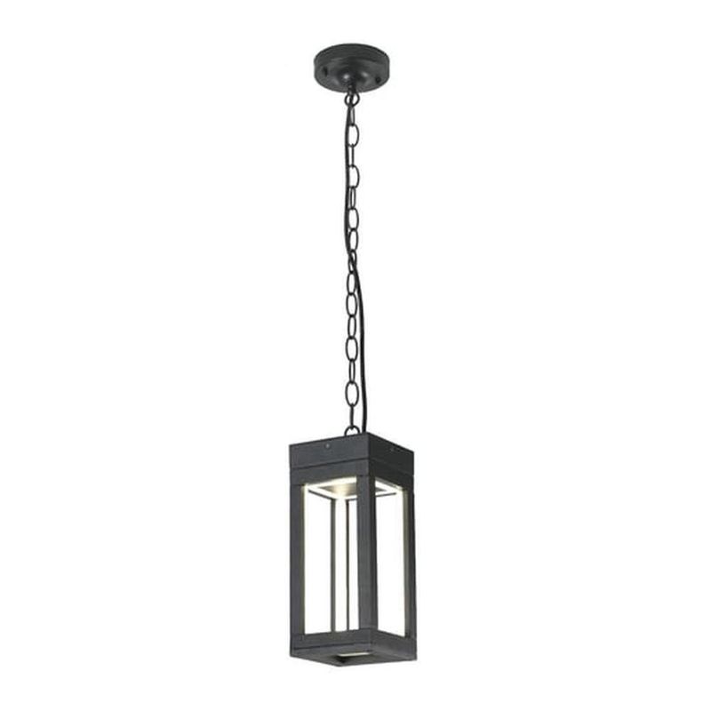 Farol Colgante Led  Negro IP54 12 W