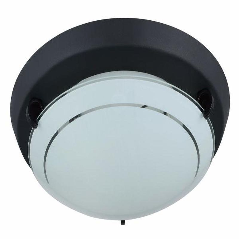 Plafón de Techo Kaisers Negro 30 Cm