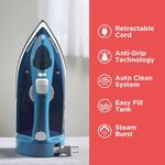 Plancha para Ropa Smart Steam Turquesa