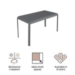 Mesa Idaho de Aluminio Antracita