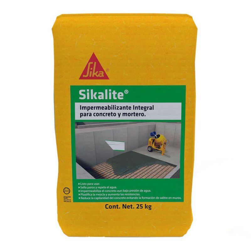 Impermeabilizante Integral para Concreto Sikalite 25 Kg