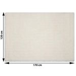 Alfombra de Área Color Crema 120X170 Cm