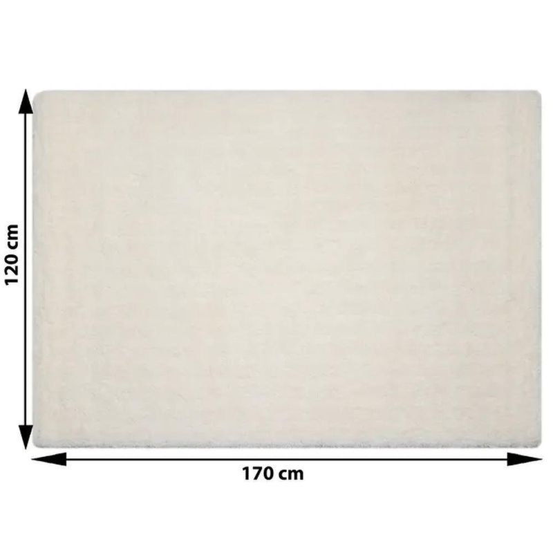Alfombra de Área Color Crema 120X170 Cm