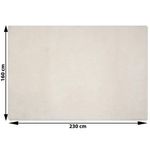 Alfombra de Área Color Crema 160X230 Cm