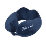 Cojín Azul Súper Suave de Cuello para Viaje