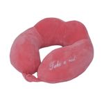 Cojín Rosado Súper Suave de Cuello para Viaje