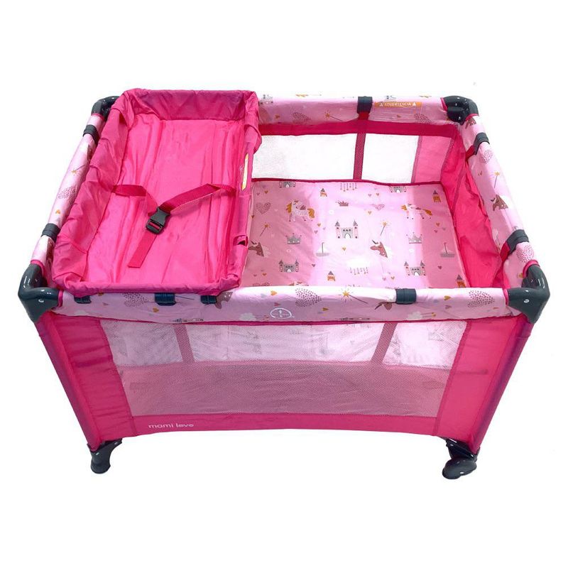 Corral con Cambiador Rosado