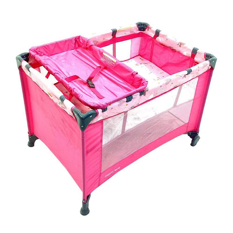 Corral con Cambiador Rosado