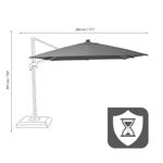 Repuesto para Sombrilla Banana Canopy Rectangular Gris