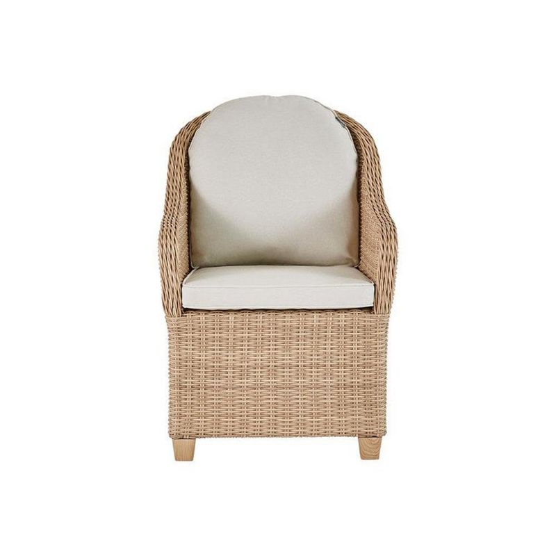 Set 2 Sillas Beige de Mimbre Medena