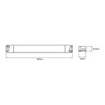 Driver LED 24 V 200 W Entrada 100-277 V