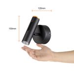 Lámpara de Pared Arbotante LED Luz Cálida Negra 6 W