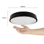 Plafón LED Ajustable Negro 36 W