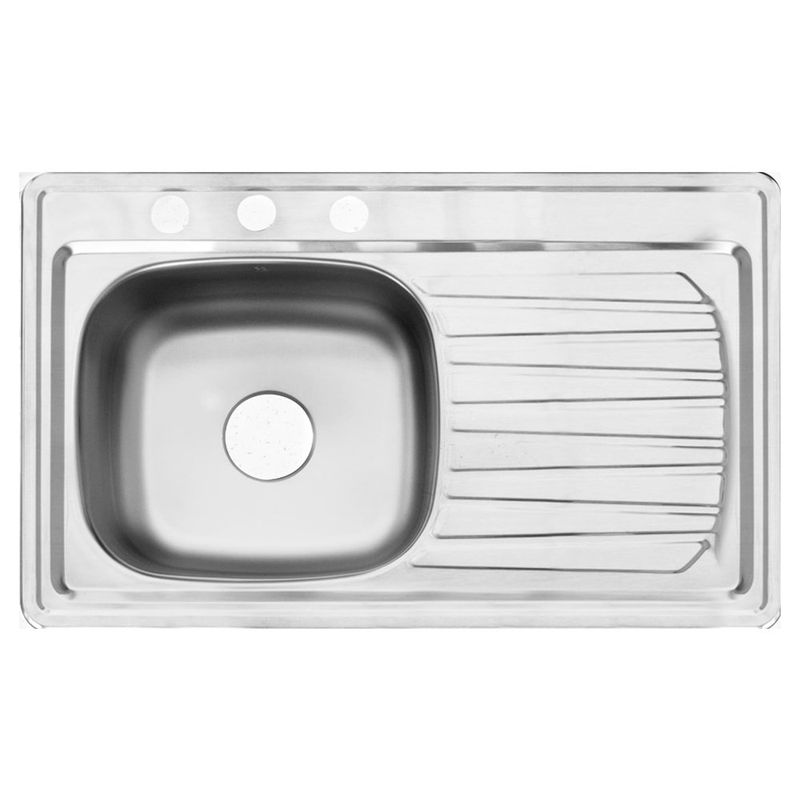 Lavatrastos de Acero Inoxidable 1 Fosa con Escurridor