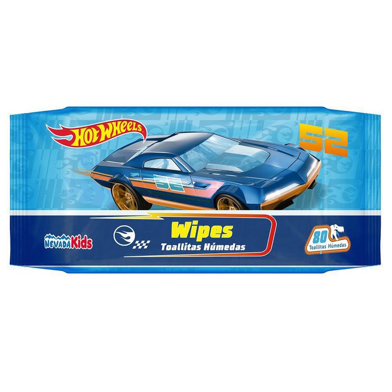 Paquete De Toallas Húmedas 80 Unidades - Hot Wheels