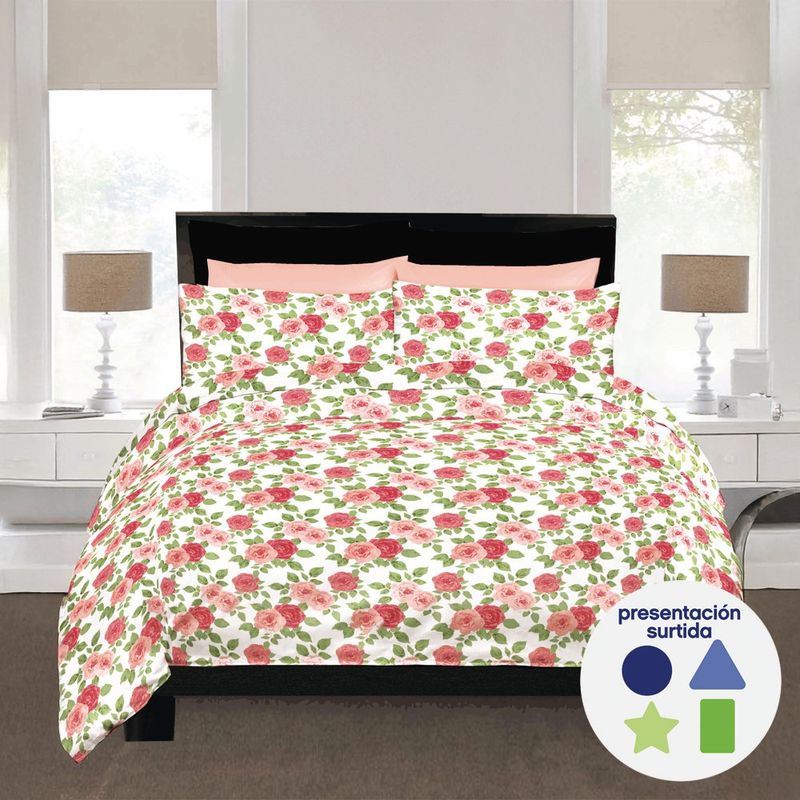 Set de Sábanas Matrimonial 6 Pzas Diseños Surtidos