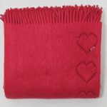 Throw con Flecos Color Salmon