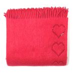 Throw con Flecos Color Salmon