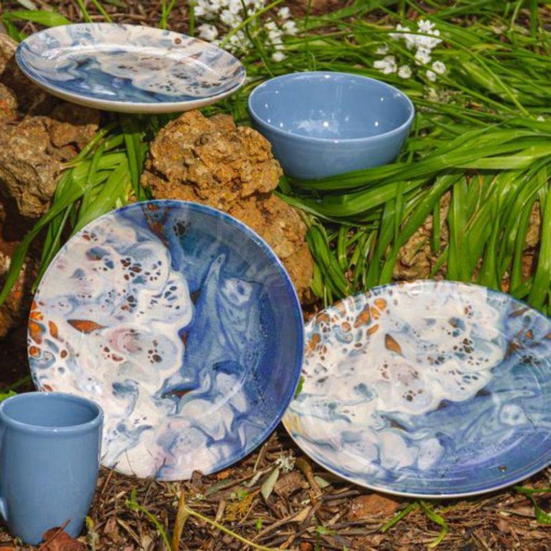 Plato Para Ensalada 7.8 Plg Coupe Azul - Niu Haus