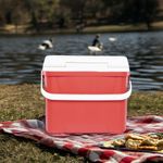 Hielera Laguna Cool Riser Roja y Blanca 26.5 L