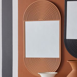 Espejo Cuadrado Decorativo con Marco de Madera