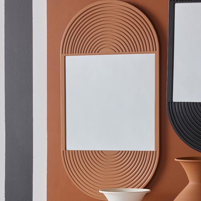 Espejo Cuadrado Decorativo con Marco de Madera