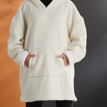 Sudadera con Capucha Crema