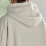 Sudadera con Capucha Crema